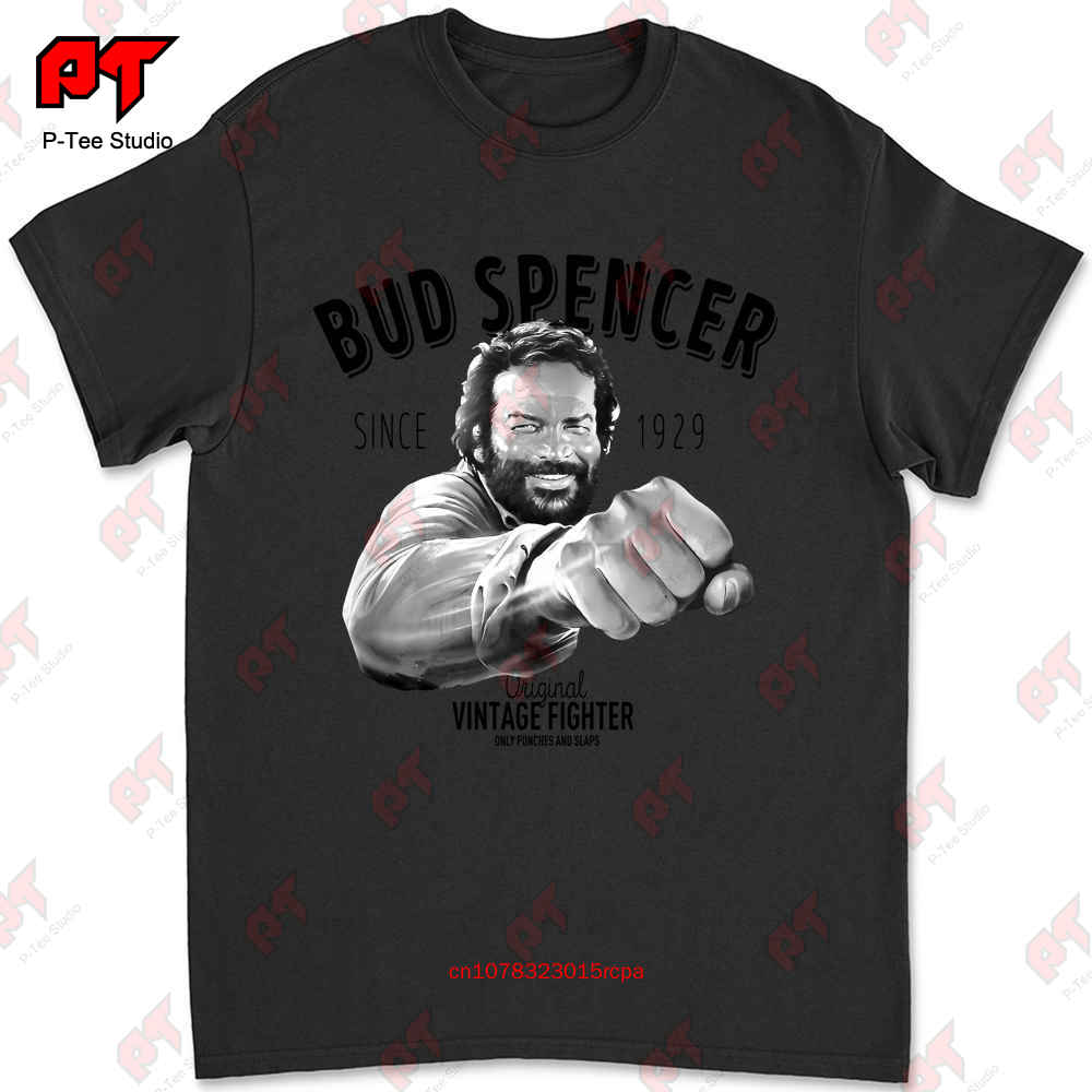 T Shirt Uomo Bud Spencer Vintage Fighter Banana Joe Lo Chiamavano Trinita X7N5