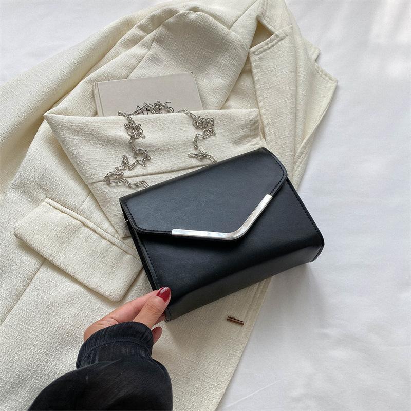 Bag 2025 New Trendy Autumn Fashion Small Square Bag Temperament Women's Bag Chain Bag Solid Color Casual Shoulder Messenger Bag