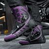Unisex Dark Tone Protective Protective Motorcycle Shoes High Top Riding Boots Reinforced Sole Biker Outdoor Travel Footwear