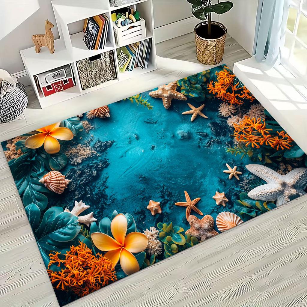 Ковер Dream Starfish Shell Tropical Beach Sea Star Art для спальни, гостиной, дивана, домашний коврик для двери, декор, большой нескользящий коврик для пола