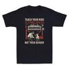Teach Your Kids To Change Their Oil Not Their Gender Funny Graphic Tee Printed Design Comfortable and Breathable Mens Clothing