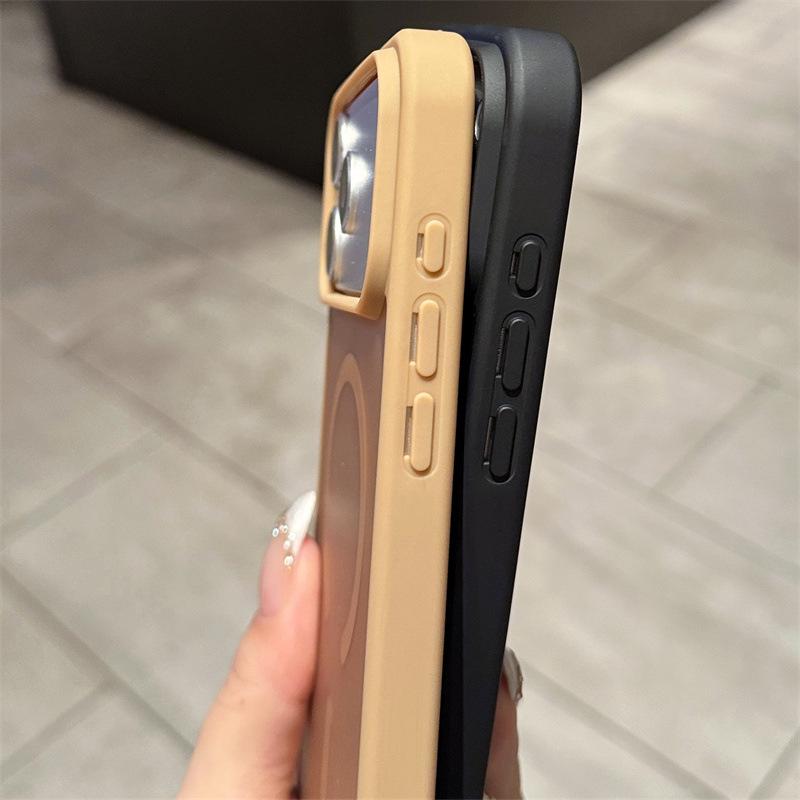 Матовый Магнитный Чехол для iPhone с Ремешком для Моделей 11, 12, 16, 17