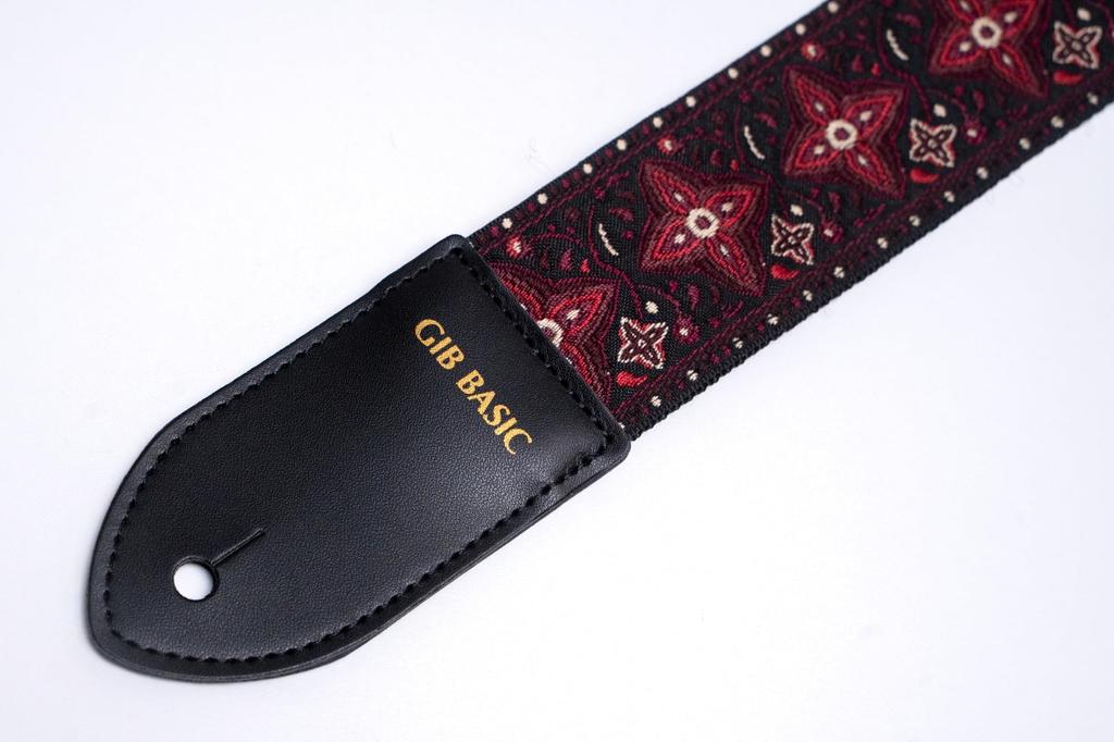 Ремешки GIB x Выберите базовый/цветной вариант (RED) - Гитара/Бас (89-153 см 5 см) - цвет.