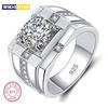 Hot 925 Sterling Silver Ring 5A Zircon Luxury High Quality For Men Women Wedding Fine Jewelry Accessories Party Gift Fashions