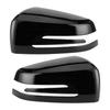 2pcs Side Rearview Mirror Cover Decorative Trim Cap Fit for Mercedes Benz A B C E CLS CLA GLAGlossy