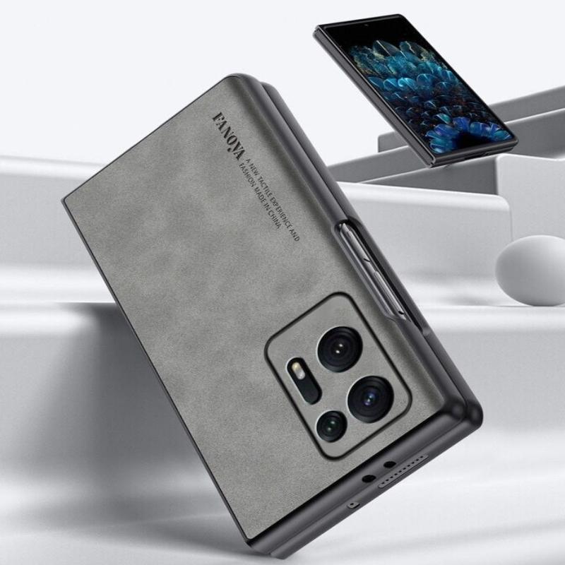 Роскошный кожаный чехол для OPPO Find N2 Чехол Мягкая силиконовая защита Чехол для телефона для Find N 2 5G Capa Funda Coque Стильный бампер