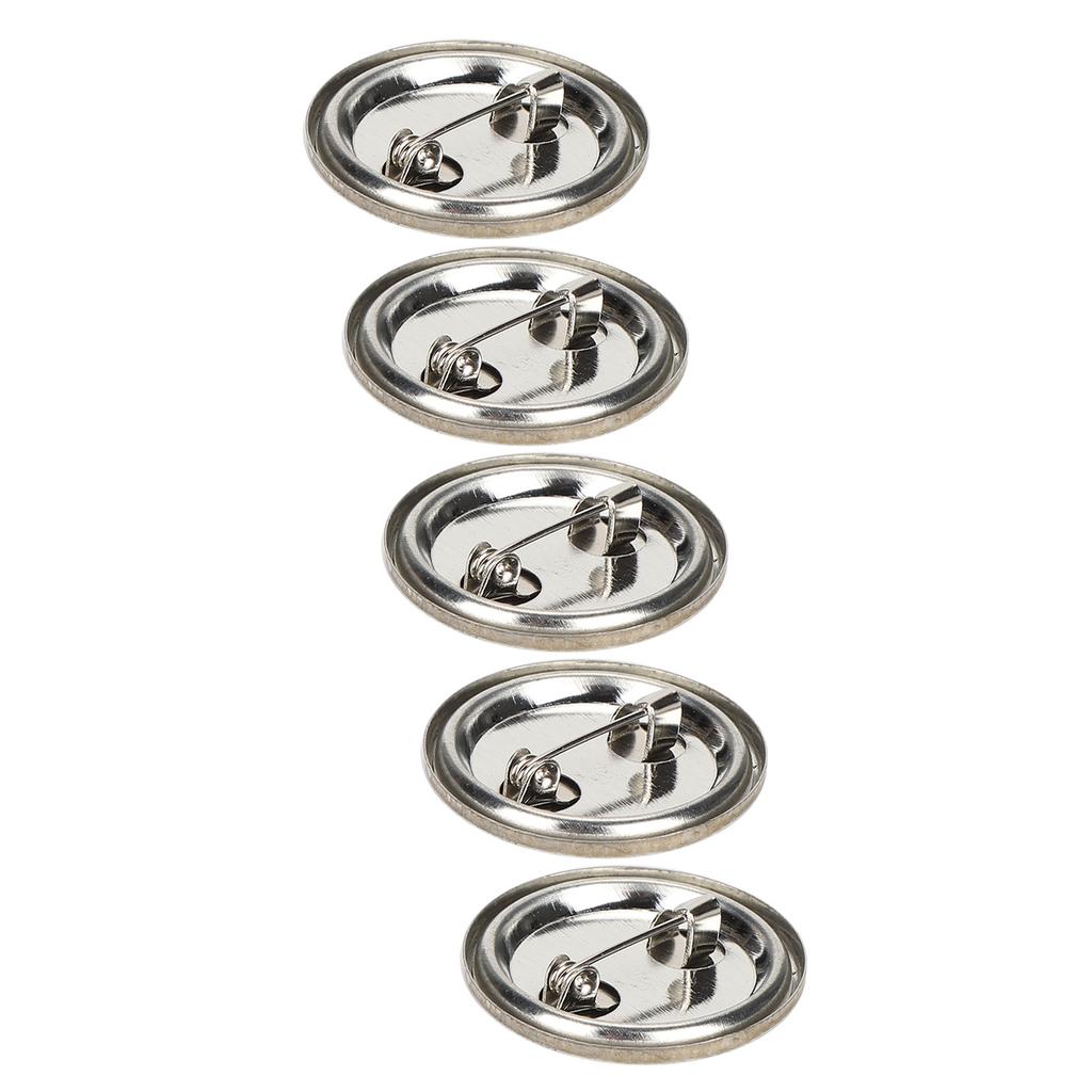 100pcs Blank Pin Button Round Safety Badge Emblem Medal Parts Supplies for Handicraft Gifts Souvenirs