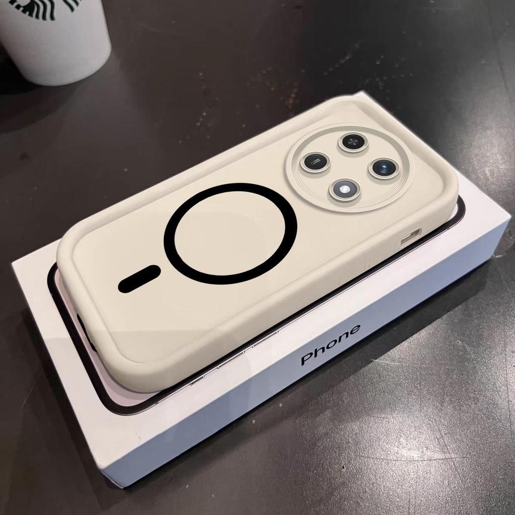 Мягкий чехол из ТПУ в цвете Моранди для HUAWEI Nova Y91 с железным кольцом для магнитных аксессуаров, противоударная крышка