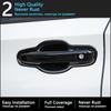 Chrome Gloss Black Door Handle For Dodge Ram Pickup 1500 2500 3500 4000 2009~2018 Carbon Fiber Exterior Car Accessories Stickers