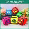 Geometry Game Dash Character Plush Cushion Stuffed Toy Expression Gift Block