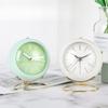 Европейский металлический будильник простые креативные часы бесшумные электронные часы для гостиной спальни настольные часы