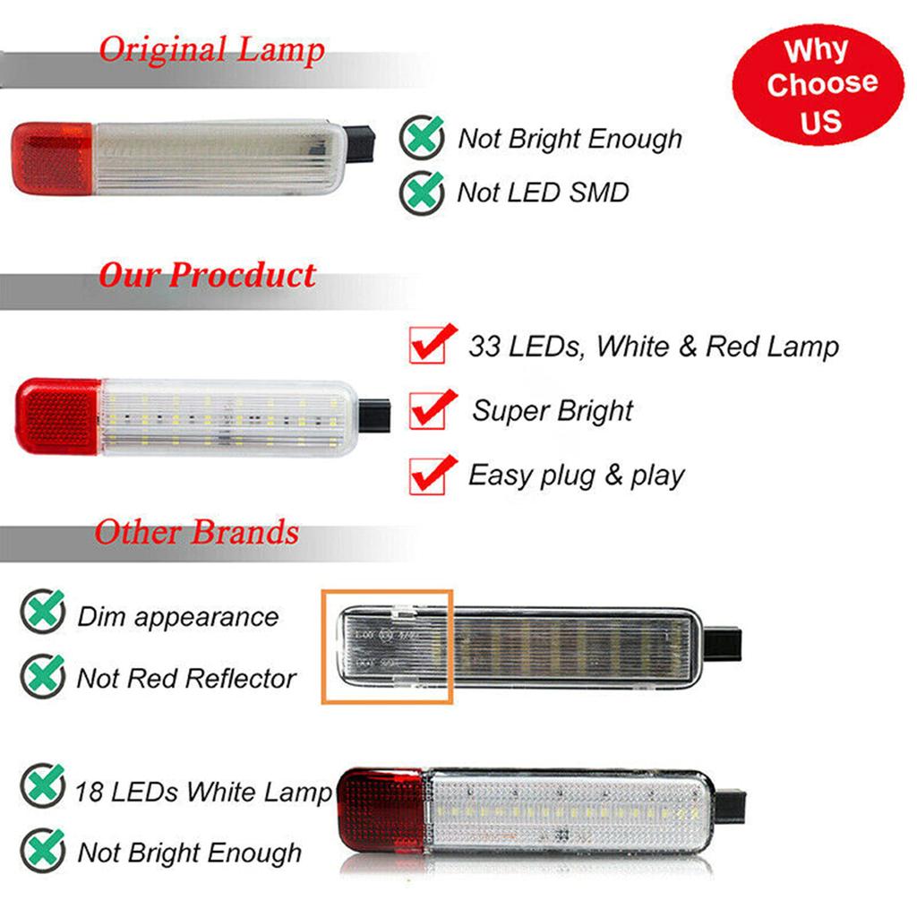 Светодиодный проектор для подсветки дверей автомобиля Silverado Suburban 1995-2007, светодиодные лампы для ног, 2 шт.
