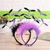 Gothics Sequins Bat Hairband for Adult Kids Cosplay Party Costume Day of the Death Bat Headpiece Halloween Accessories