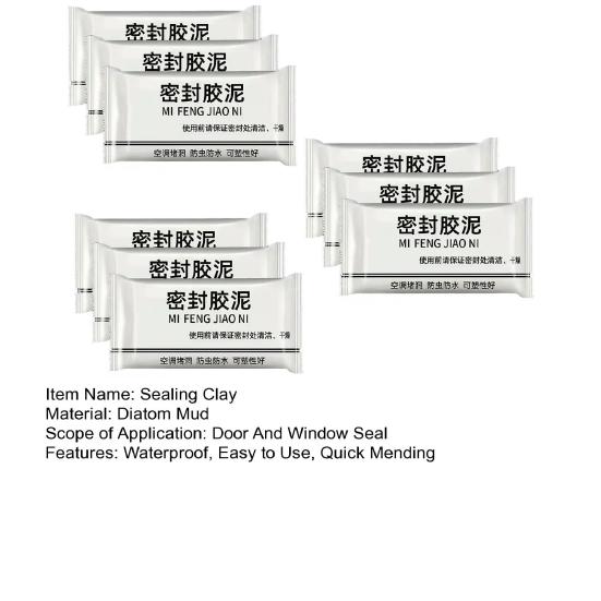 3/6/9 шт. Белая герметизирующая мастика для воздуховодов Водонепроницаемая Мягкая Замазка для заделки отверстий в стенах кондиционеров Герметизирующая глина для дренажа Заполнитель Быстросохнущая Герметизирующая Мастика