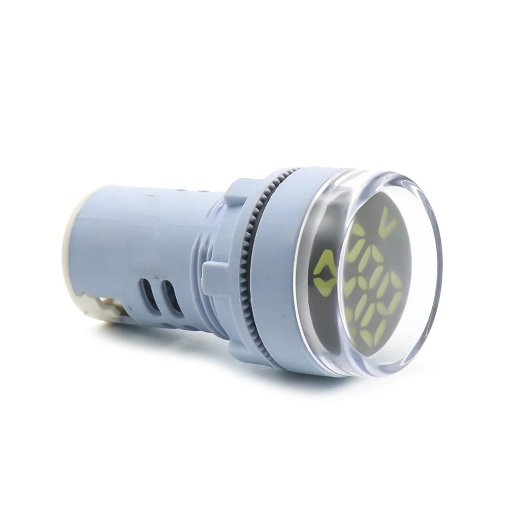 1/2/5PCS Aperture 22mm Round Mini LED Digital Display Voltmeter Alternating Current AC 60-500V Digital Display Indicator