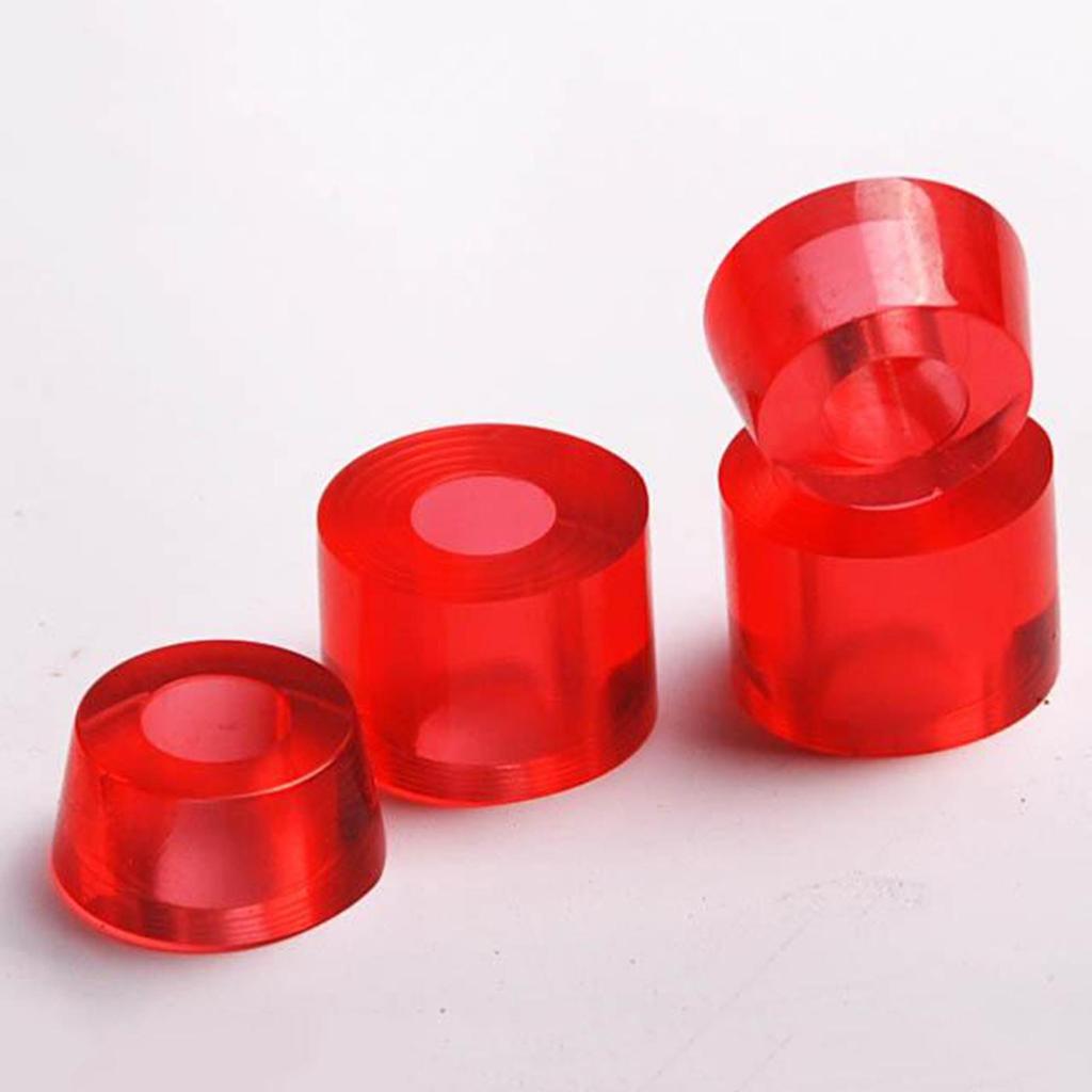 PU Skateboard Shock Pad and Bushing Kit Conical Cylindrical Bushings Set for Skateboarding Longboard Trucks