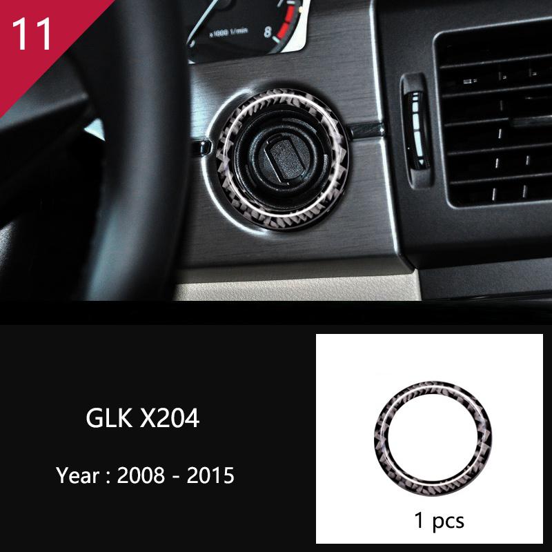 Углеродное волокно для Mercedes Benz GLK X204, внутренняя панель переключения передач, AC CD, панель, дверной подлокотник, отделка, наклейка на автомобиль