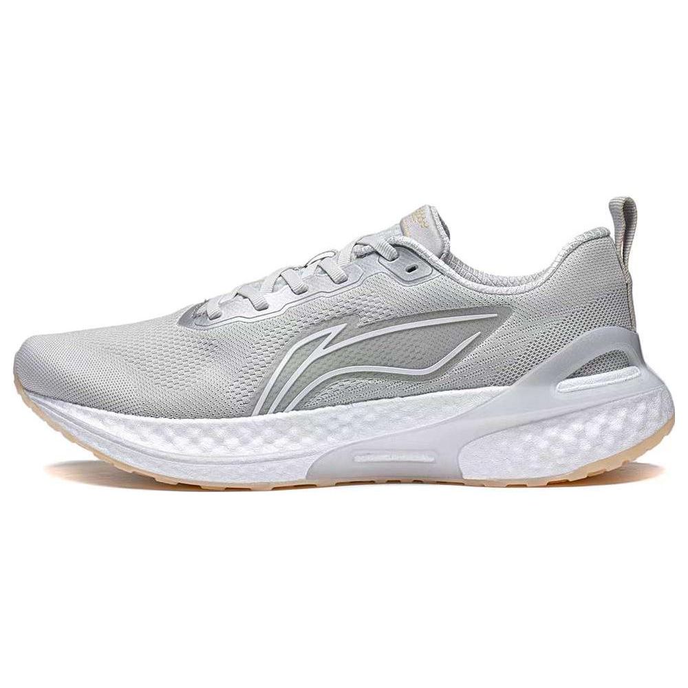 Li Ning Yue Ying Element Cushion Technology Comfortable Non-Slip Low-Top Running Shoes Men Sneaker Gray ARHT007-3