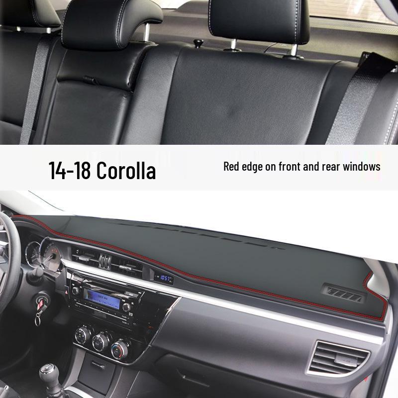Коврик-тент на приборную панель и центральную консоль Toyota Corolla - Совместим с 25 моделями, Защита от солнца для салона, двойной двигатель E+