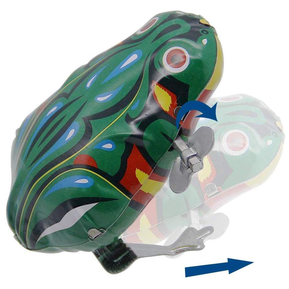 6Pcs Kids Classic Jumping Frog Wind Up Clockwork Toys Children Educational Toys