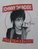 Винтажная футболка Johnny Thunders One Track Mind Хлопок Белый Все Размеры Унисекс Футболка AP782 Унисекс Футболка