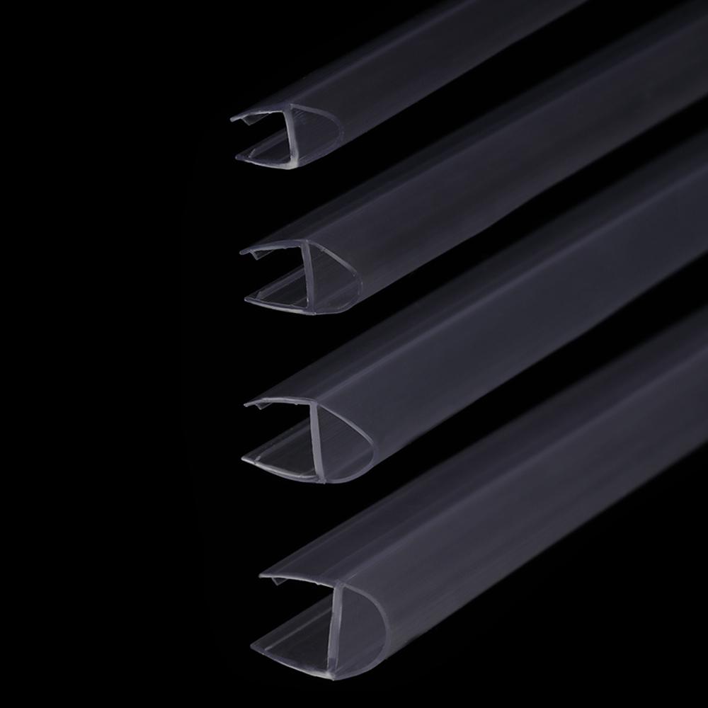 4mm/6mm/8mm/10mm/12mm PVC Sealing Strips Bathroom Glass Door Weatherstrip Window Seal Water Baffle Rubber Bath Screen Hardware
