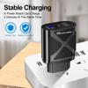 USB-адаптер для путешествий 5В/9В/12В с PD20W и QC3.0 Быстрая зарядка - Стандарт США/ЕС/Великобритании