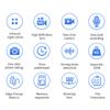 Мини-камера на тело HD 1080P с вращающимся на 180° объективом, Wi-Fi, носимая, видеорегистратор для спорта, велосипеда, улицы, с ночным видением