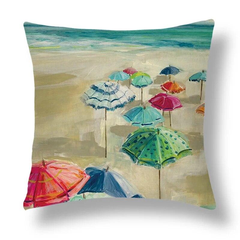 Bedroom Home Decor  Pillowcase Abstract Geometric Cushion Cover Orange Yellow Brown