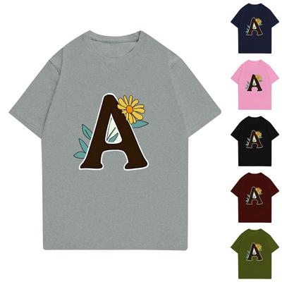 Детская футболка с круглым вырезом и короткими рукавами