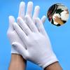 12 пар домашних перчаток из утолщенного хлопка, перчатки Wenwan Etiquette из хлопка, рабочие перчатки белого цвета для страхования труда