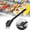 2-In-1 BBQ Brush Stall Barbecue Grill Brush High Hardness Stainless Steel Wire Bristles Scraper BBQ Grate Cleaner Kitchen Accessories Tools