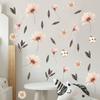 Boho Flowers Wall Stickers Watercolor Wall  Art INS Murals  Nursery Kindergarden