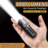 Super Bright Mini LED Flashlight USB Rechargeable Zoom Tactical Flashlight 3 Lighting Mode Outdoor Camping Fishing Torch
