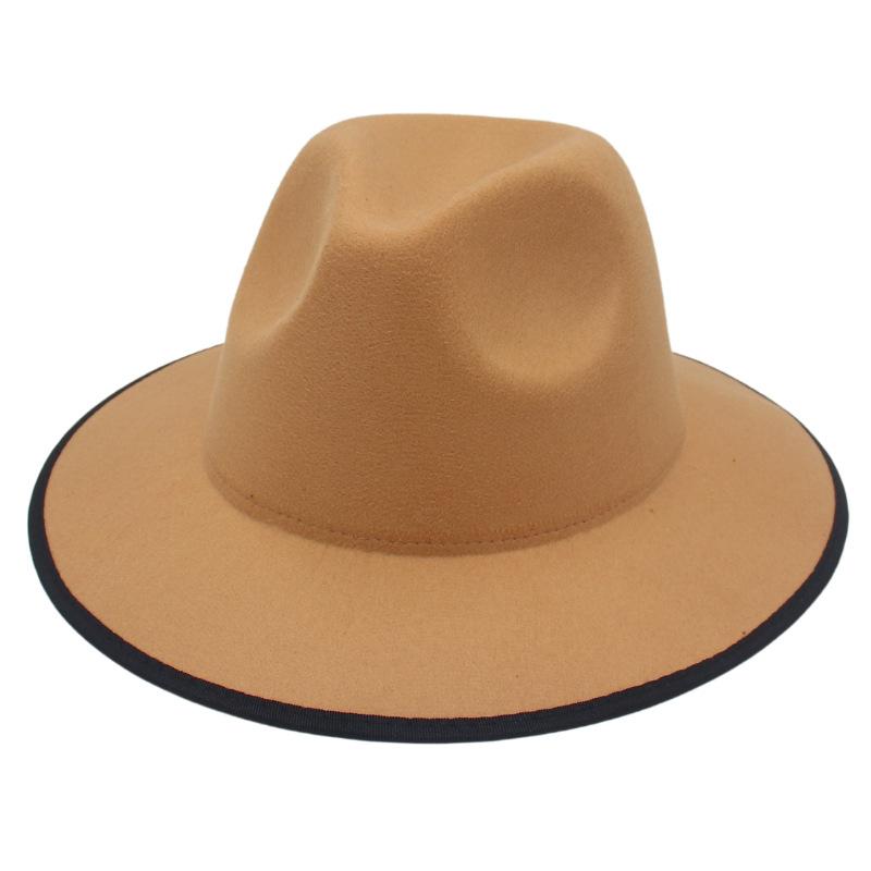 Фетровая шляпа Федора Твид Джазовая шляпа Весна Лето