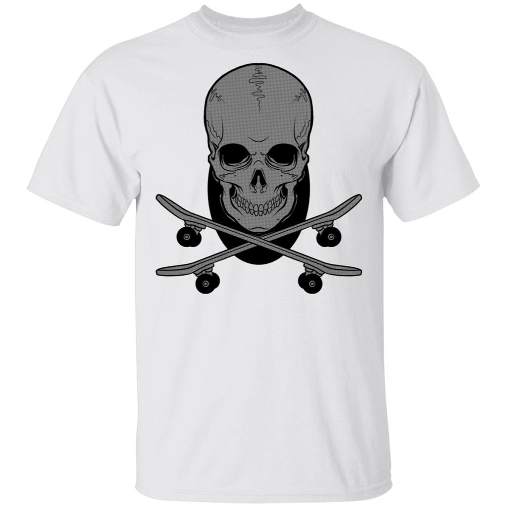 Skeleton Skateboarding Skateboard Shred T-Shirt