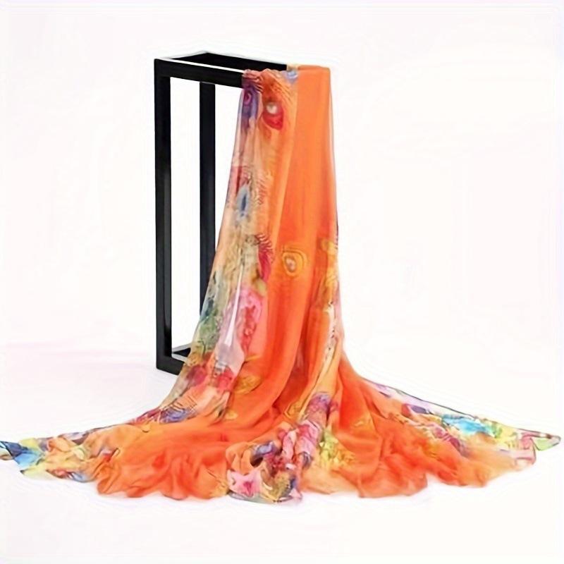 Sunscreen Beach Oversized Autumn and Winter Scarf Women's Shawl Scarf Spring Chiffon Scarf