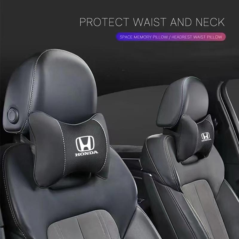 IYXI7 Car Headrest Neck Cushion Memory Foam Soft Accessories For Honda Civic xrv hrv crv brv City Accord Fit Jazz Insight