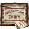 JQ Licensing Welcome To The Cabin Silky Sign Supersoft Blanket