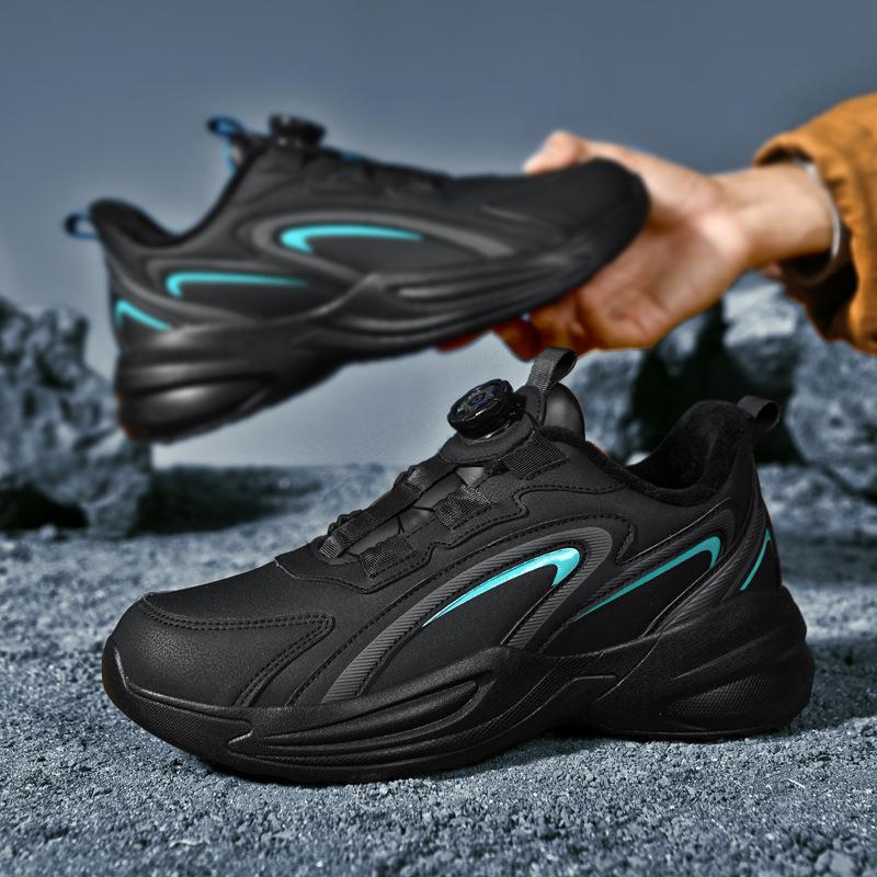 Внешняя торговля осень и зима большой размер тренд новая мужская обувь амортизация наслоенная утолщенная теплая спортивная обувь мужская и женская повседневная ru