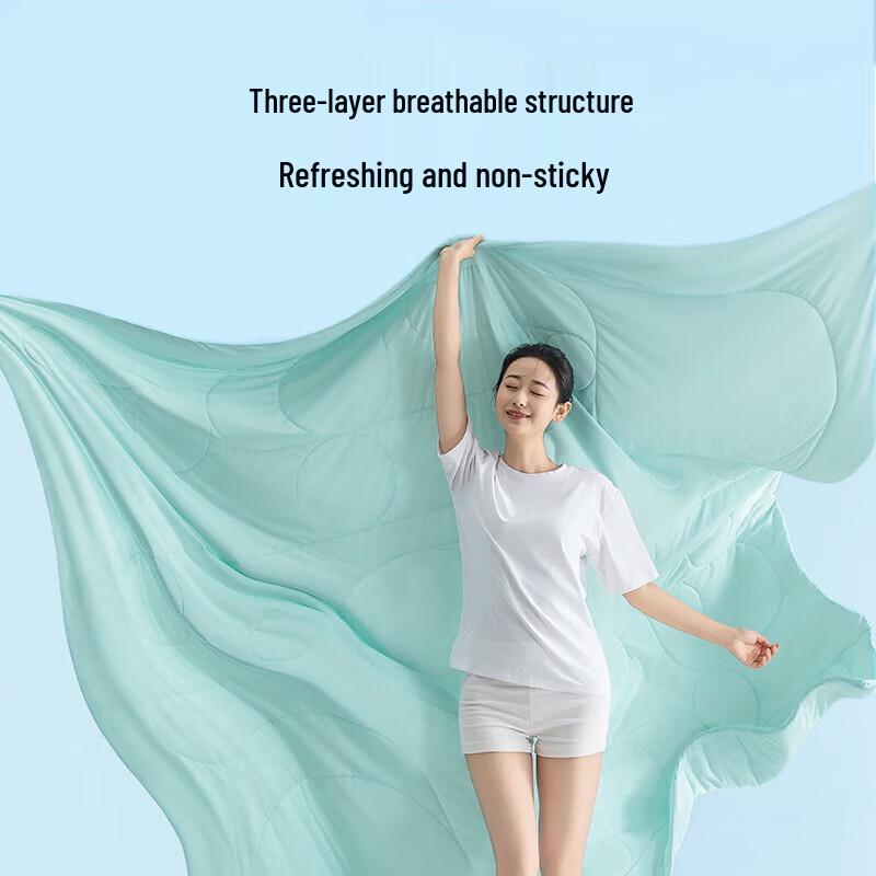 Bijiaman Double-Sided Silky Cooling Summer Quilt