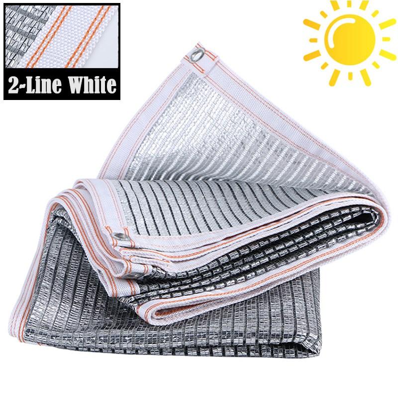 65% Shade Rate Anti UV Aluminum Foil Sunshade Net Summer Outdoor Reflective Sun Shelter Garden Succulent Plants Shading Tent