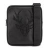 Safiano Flat Bag with Deer Embroidery 22x25x2cm for Men