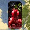 Чехол для телефона Food Fruit Red Pomegranate для Samsung S25, S24, S21, S22, S23, S30, Ultra, S20, Plus, Fe, Lite, Note, 10, 9, 5G Черный