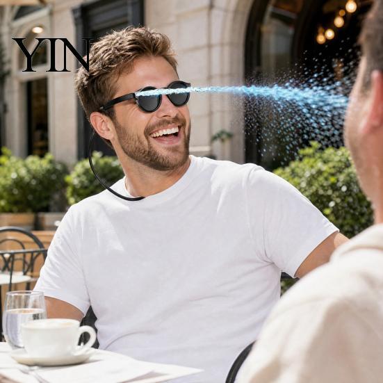 Outdoor Prank Sunglasses Water Glasses, Funny Squirt with 90ml Refillable Reservoir, Spray Hidden Sprayer for Adults Summer Party Beach Pool Eyewear