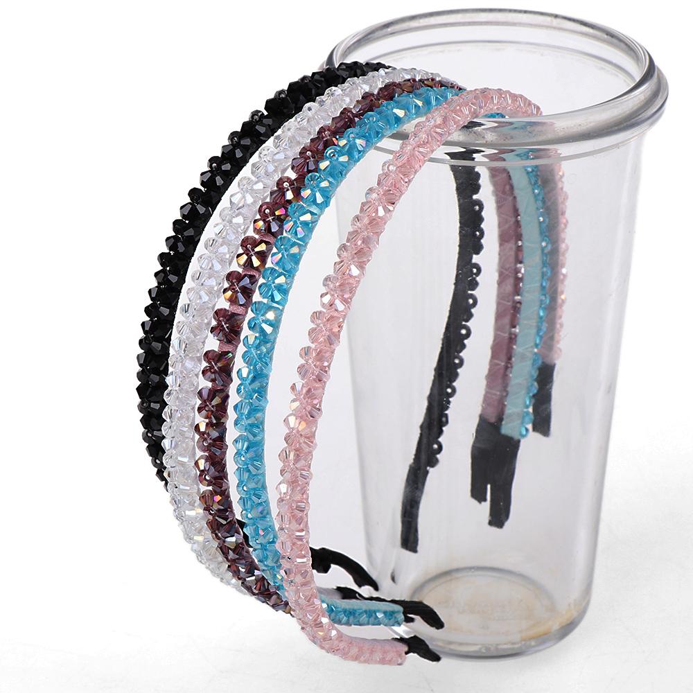 Fashion Women Headdress Crystal Hair Band Rhinestone Headband Headwear Ornament Jewelry
