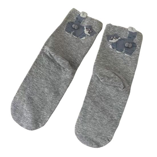 Cat Socks with Balls Funny Cat Ball Socks Stretchy Crew Socks Cute Casual Socks Christmas Birthday Gift for Cat Lovers