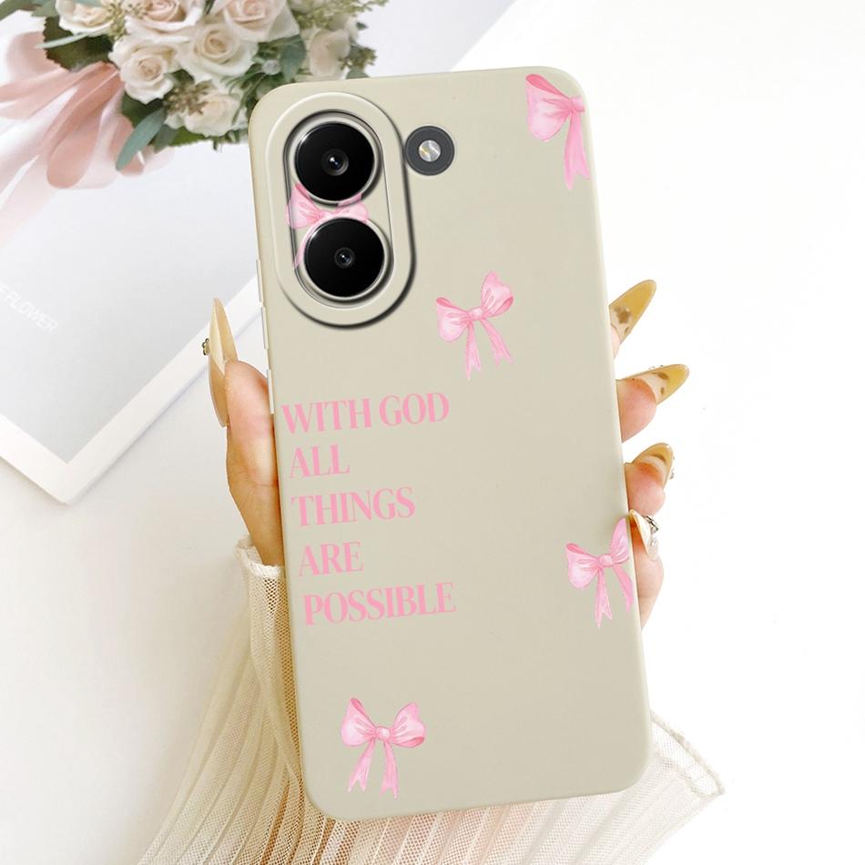 Для Xiaomi Poco X8 Pro / X8 Pro Max Милый Кот Цветок Мультяшный Чехол для Телефона Для Poco X8Pro X 8 Pro Max 5G Мягкий Силиконовый Чехол Защитные Бортики