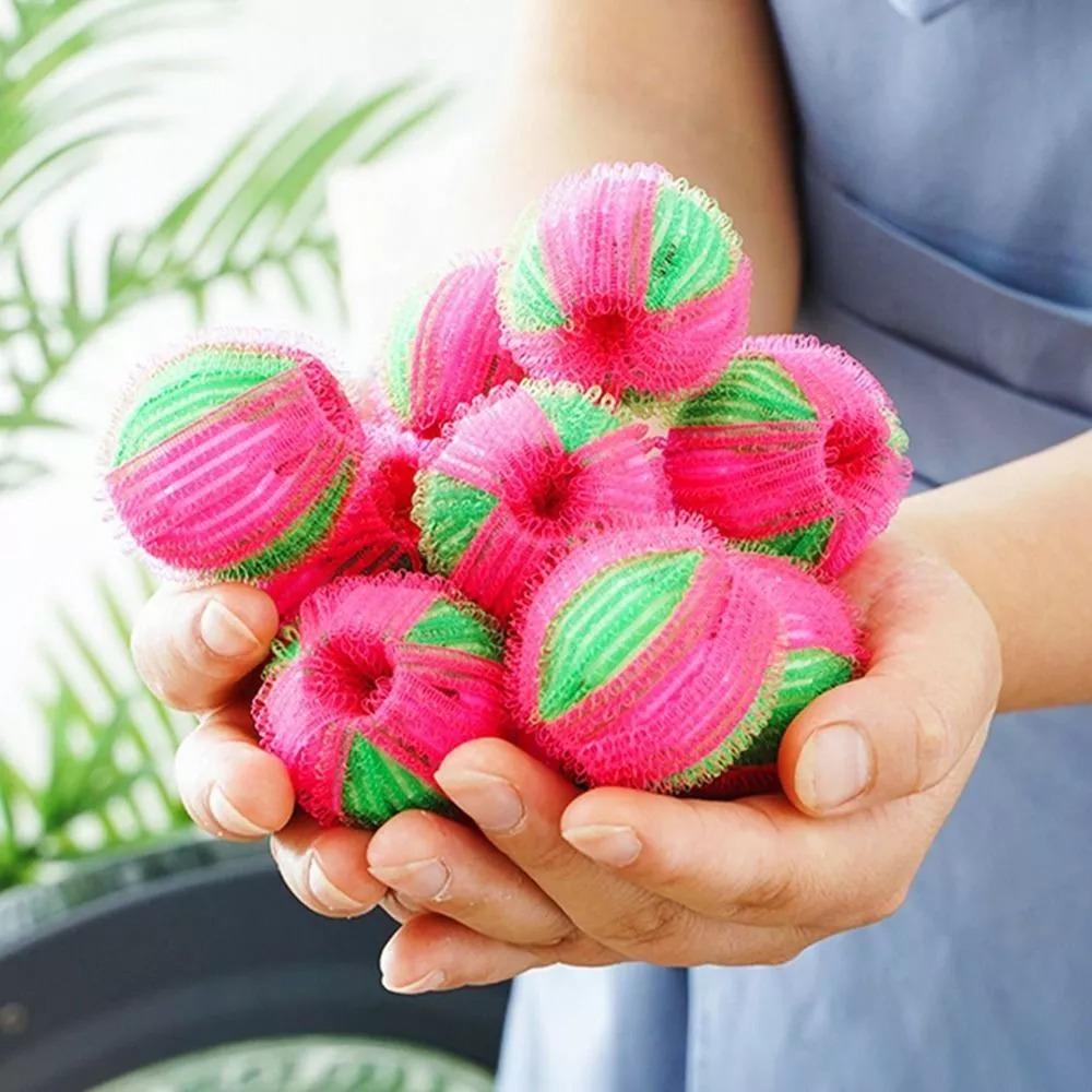 6/12Pcs Lightweight Washing Machine Ball Reusable Floating Lint Remover Catcher  Household Laundry