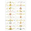 Wrist Arm Face Leg Face Temporary Tattoo Rabbit Carrot Eggs Flower Freckle Tattoo  Easter Day